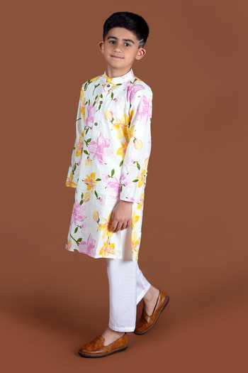 Boys Multi Color Gravel  Kurta Set main image 1