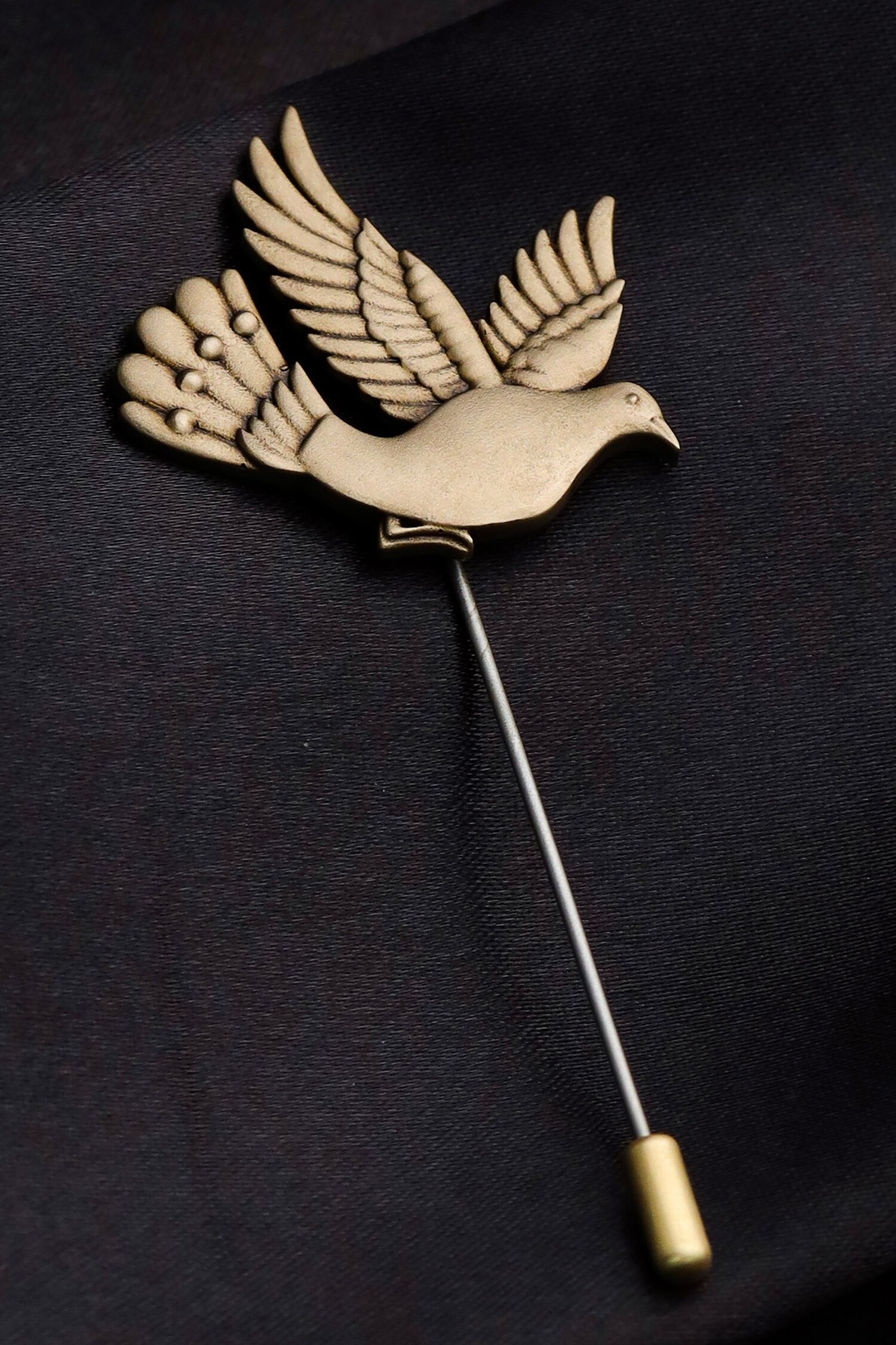 Cosa Nostraa Gold Flying Bird Lapel Pin