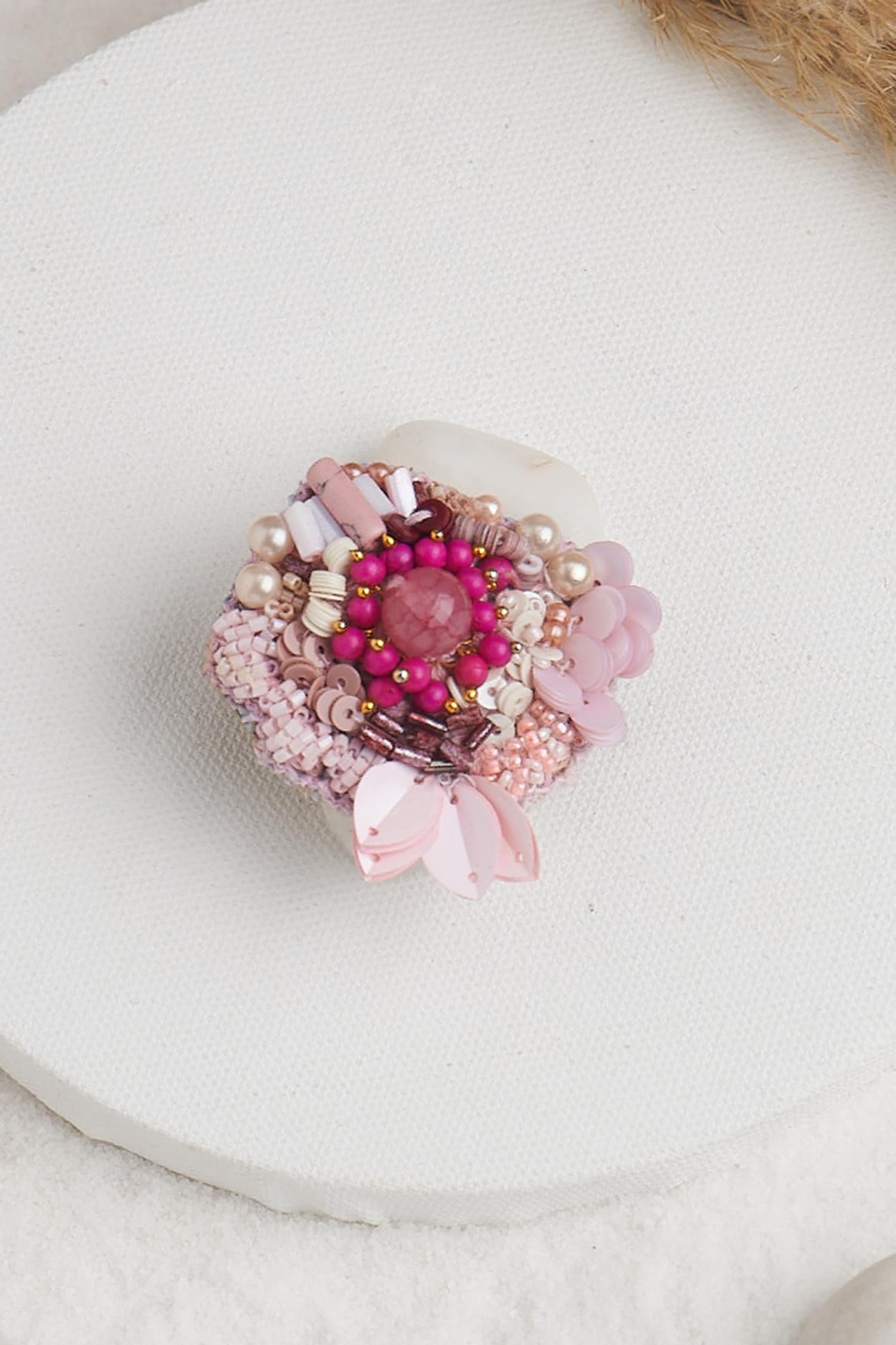 Buy Torque by Merge Sequin And Stone Embellished Ring Online | Aza Fashions