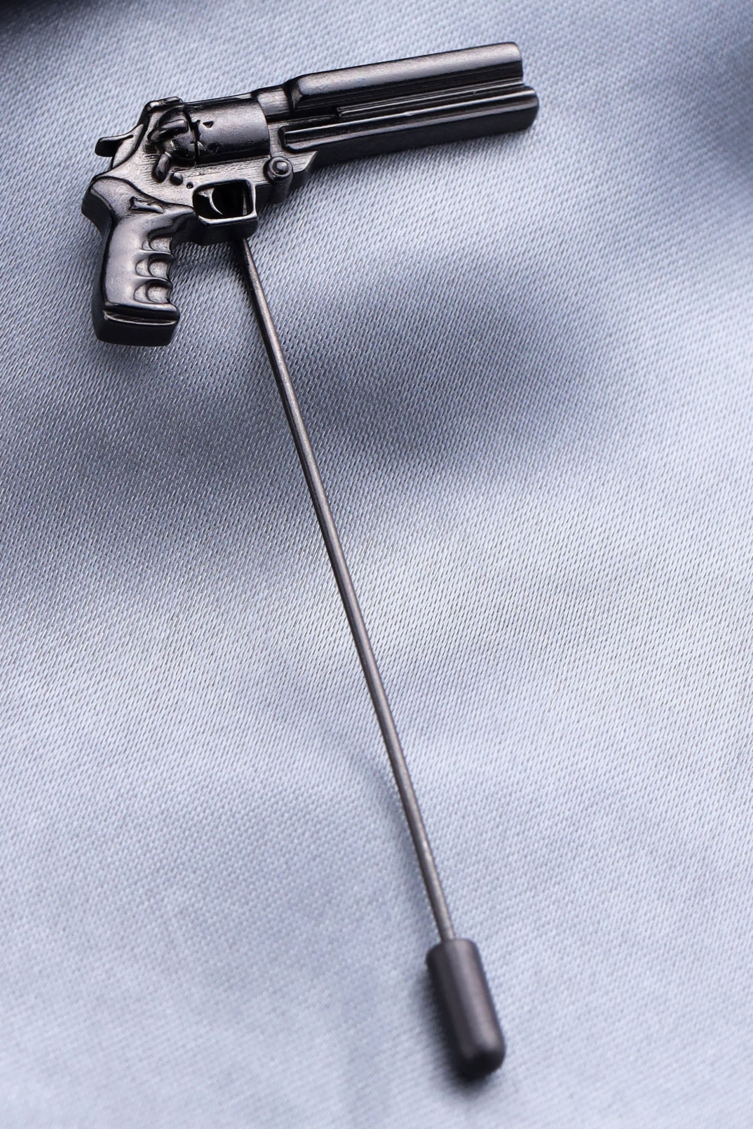 Cosa Nostraa Black Power Gun Lapel Pin