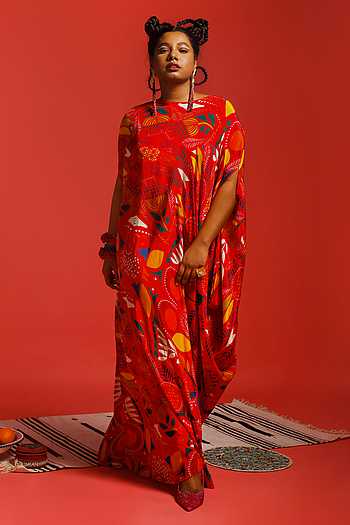 Pure Natural Crepe With Digital Print And Embroidery Work With Fancy Latkan Border With Four Side Fancy Readymade Lace Border Farshi Palazzo Dress
