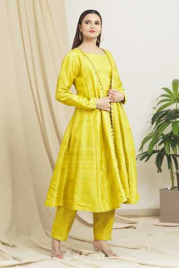 Premium Natural Crepe Silk Top, Pant & Dupatta Set – Heavy Coding Sequins Embroidery main image 1