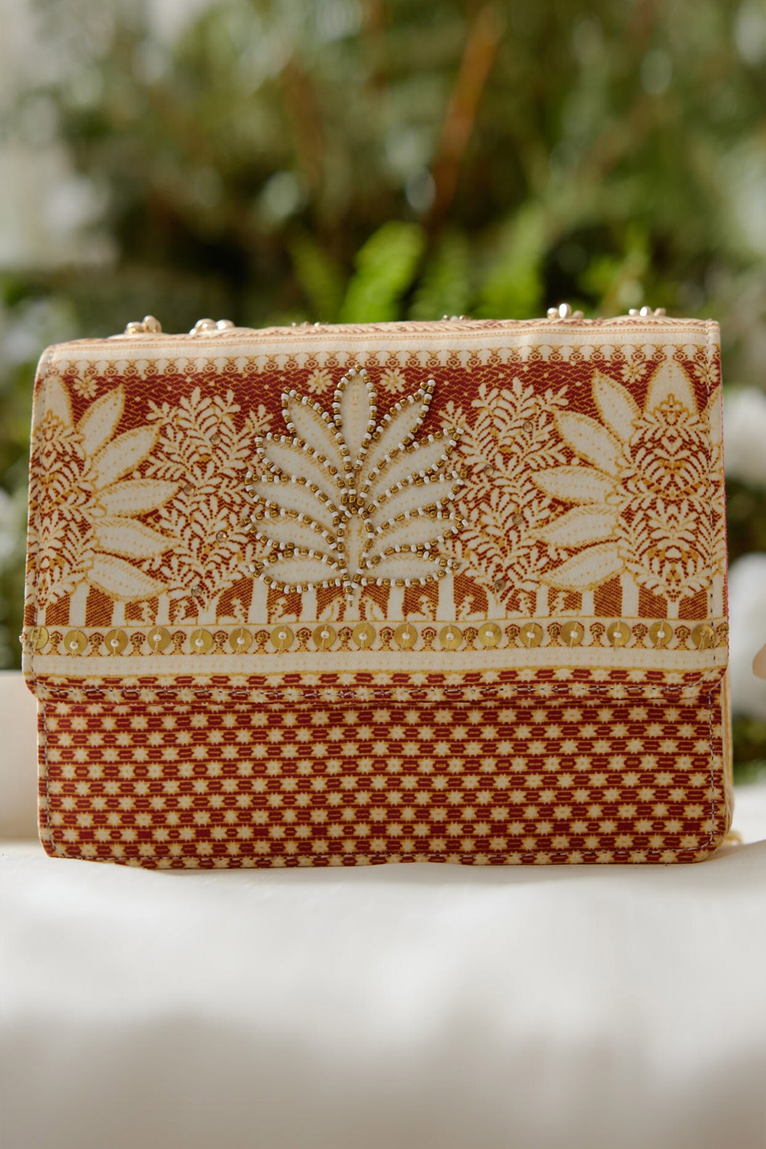 Buy The Garnish Company Multani Tree Print Sling Bag Online | Aza Fashions