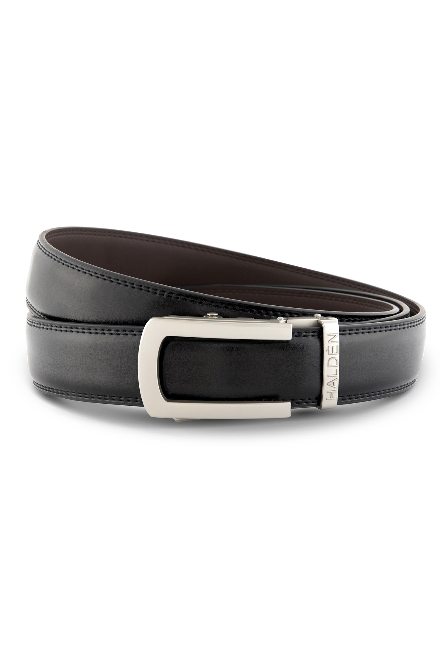 HALDÈN Black Leather Belt