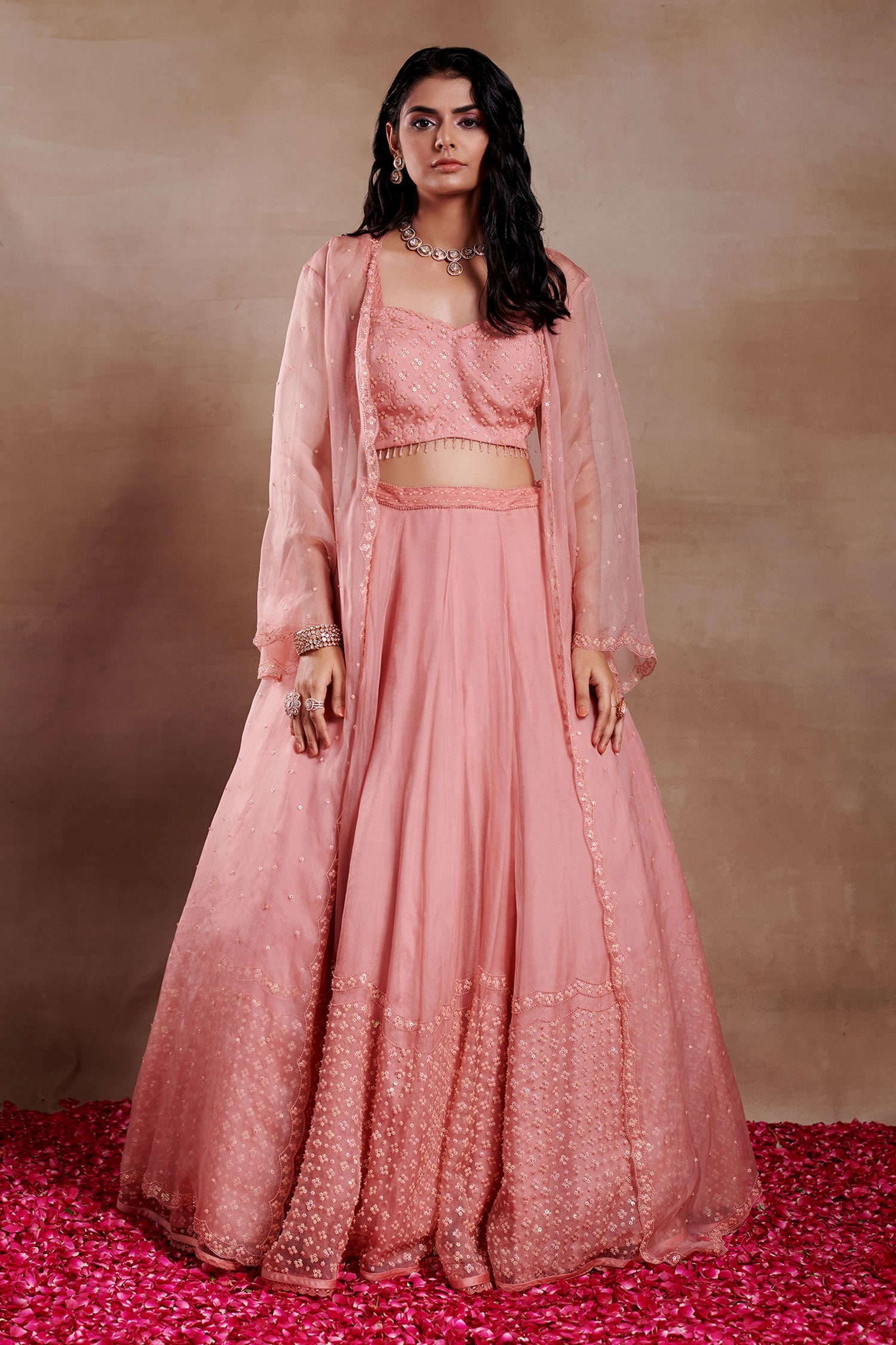 Buy Pink & Red Lehenga Choli Sets for Women by Aarke Ritu Kumar Online |  Ajio.com