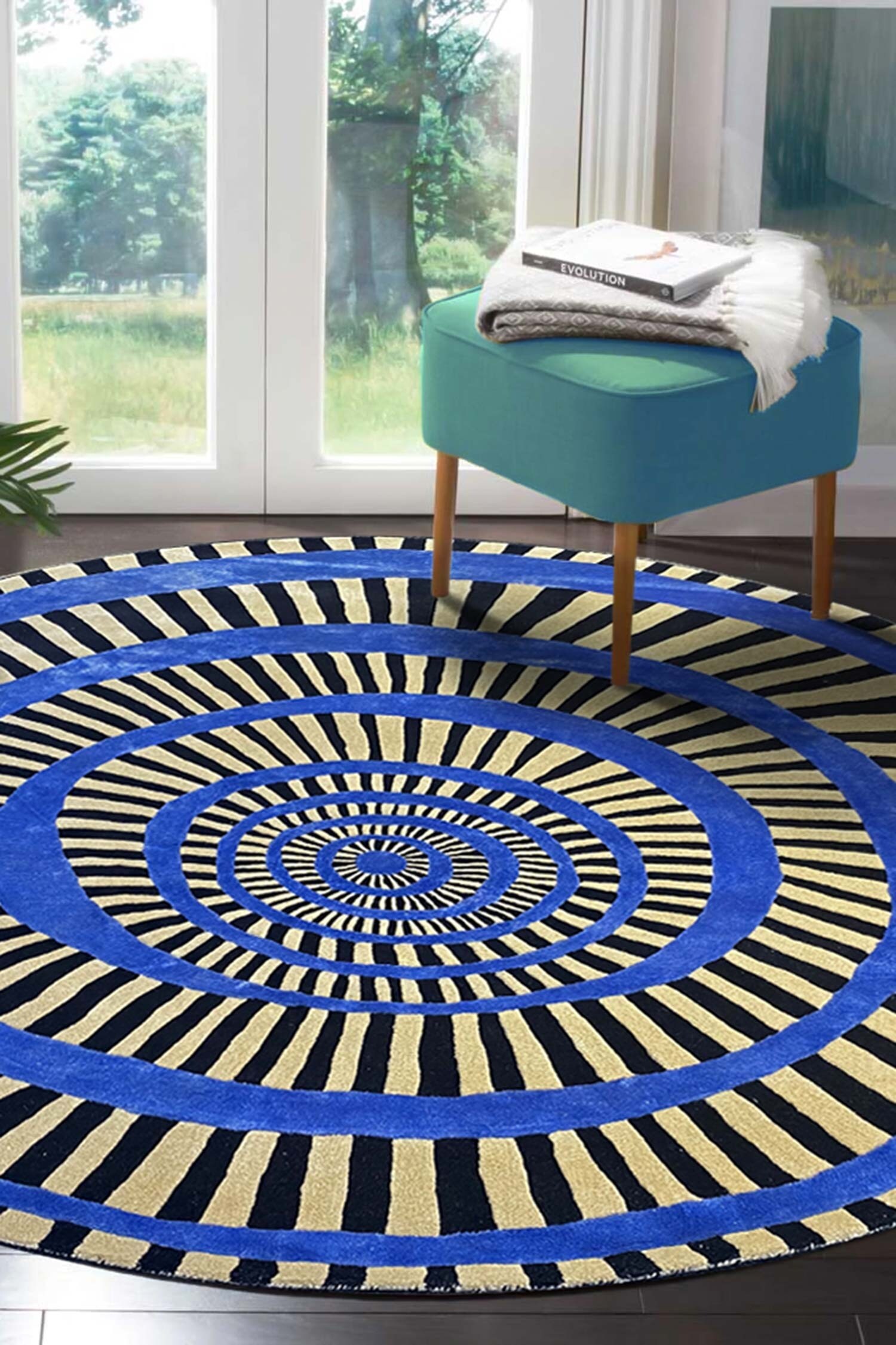 Buy Qaaleen Handcrafted Excentric Rug Online Aza Fashions