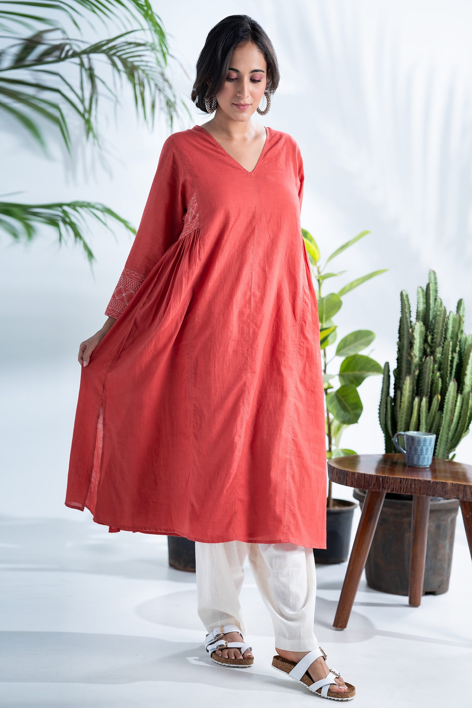 Chanderi A-Line AWC Sabyasachi Inspired Pure Upada Silk Suit at Rs 1750 in  Bengaluru