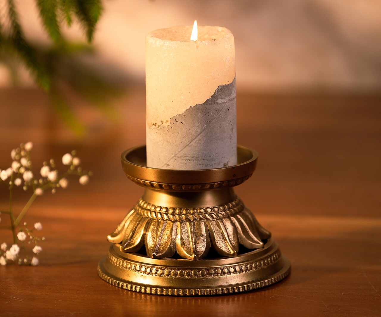 Buy S.G. Home Antique Candle Stand Online Aza Fashions