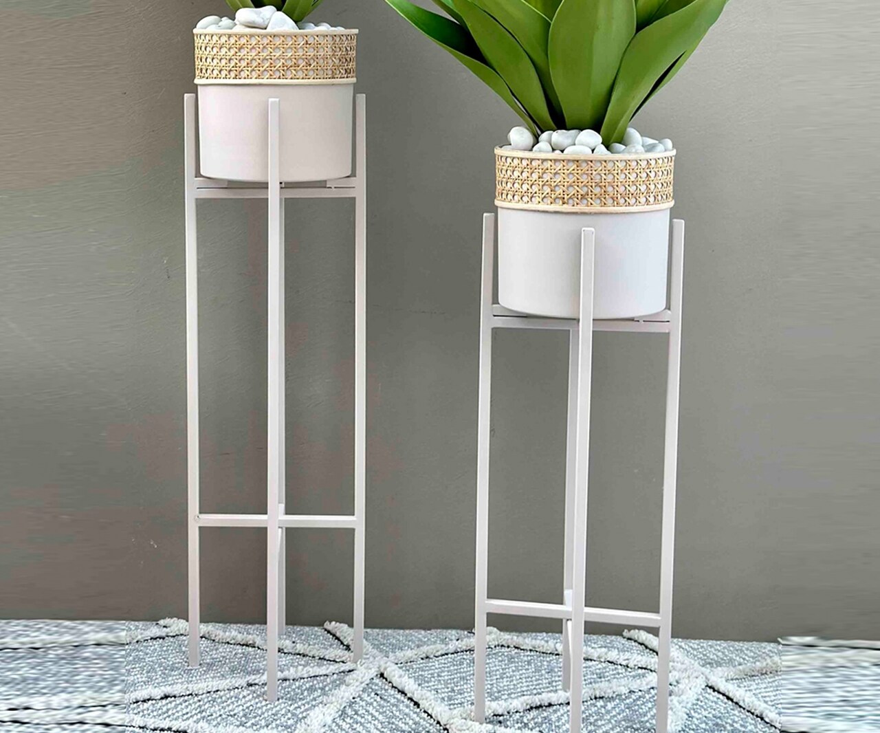 Buy Mason Home Manila Rattan Planter Set Of 2 Online Aza Fashions