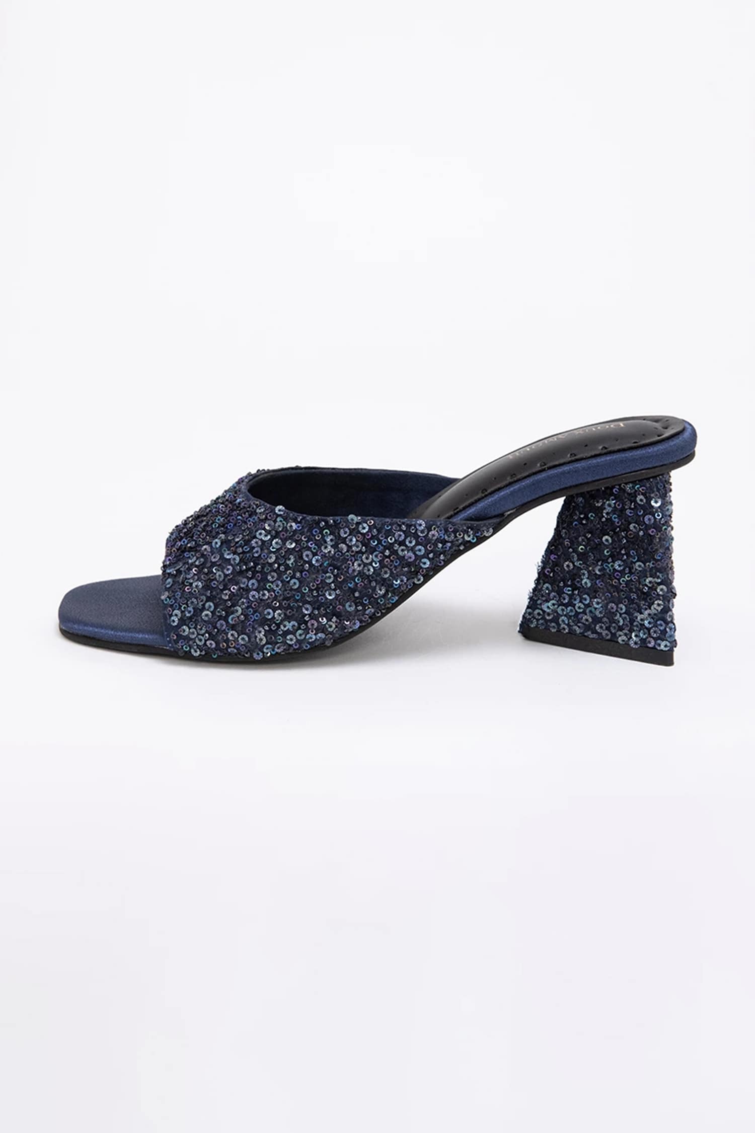 Doux Amour Blue Valencia Nebula Galaxy Embellished Heels