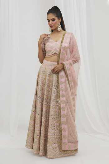 Vandana Embroidered Blush Pink Jewel Bodice main image 1