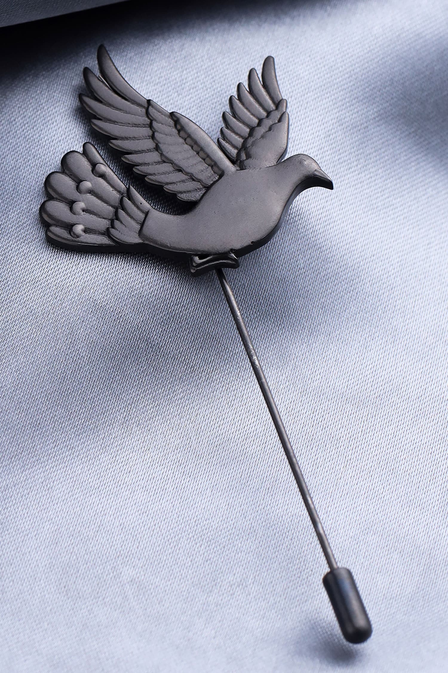 Cosa Nostraa Black Flying Bird Lapel Pin