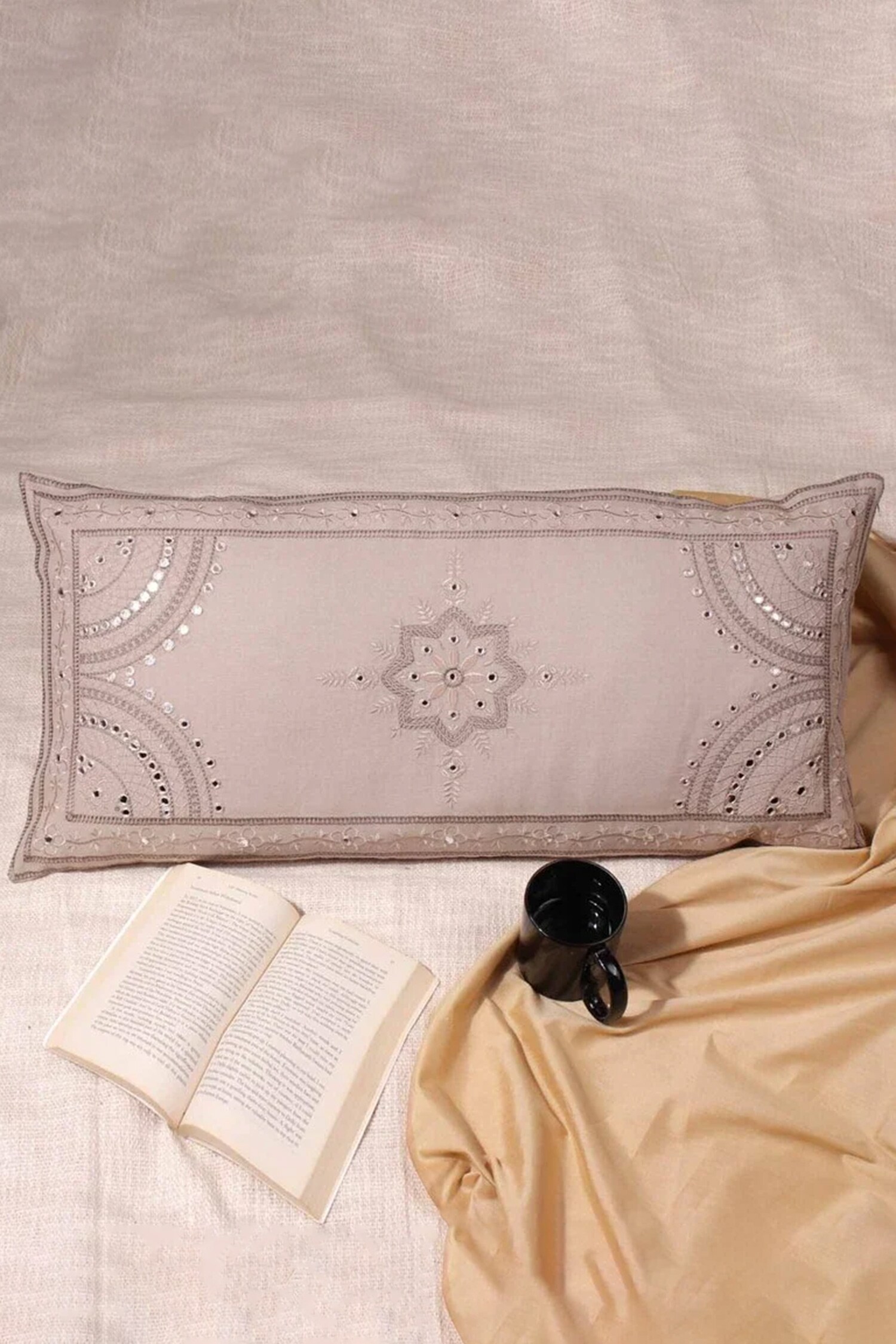 Buy Khaabka Mirror Work Cushion Cover Set Of 2 Online Aza Fashions