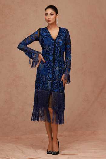 Fringe Hem Dress