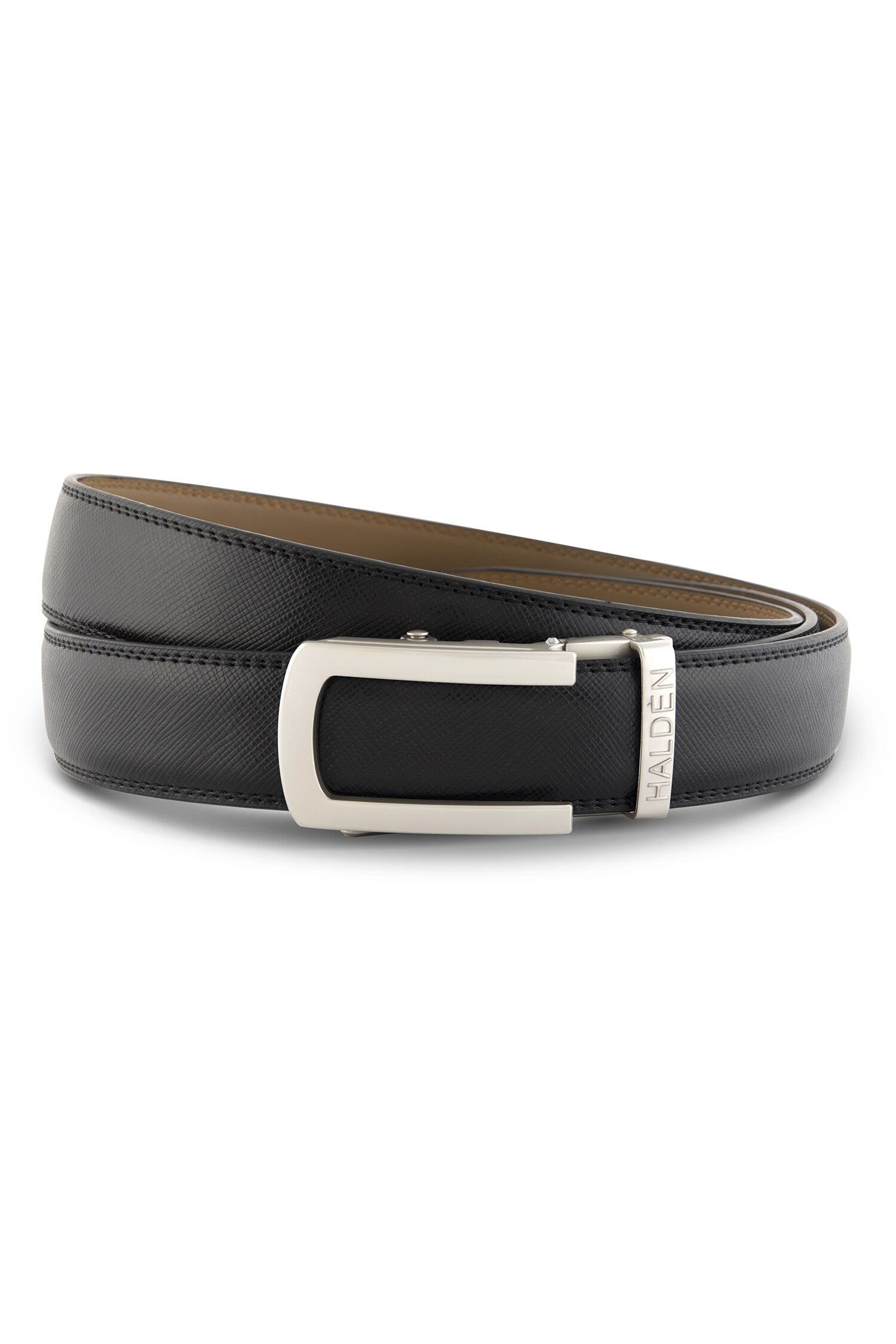 HALDÈN Black Leather Belt