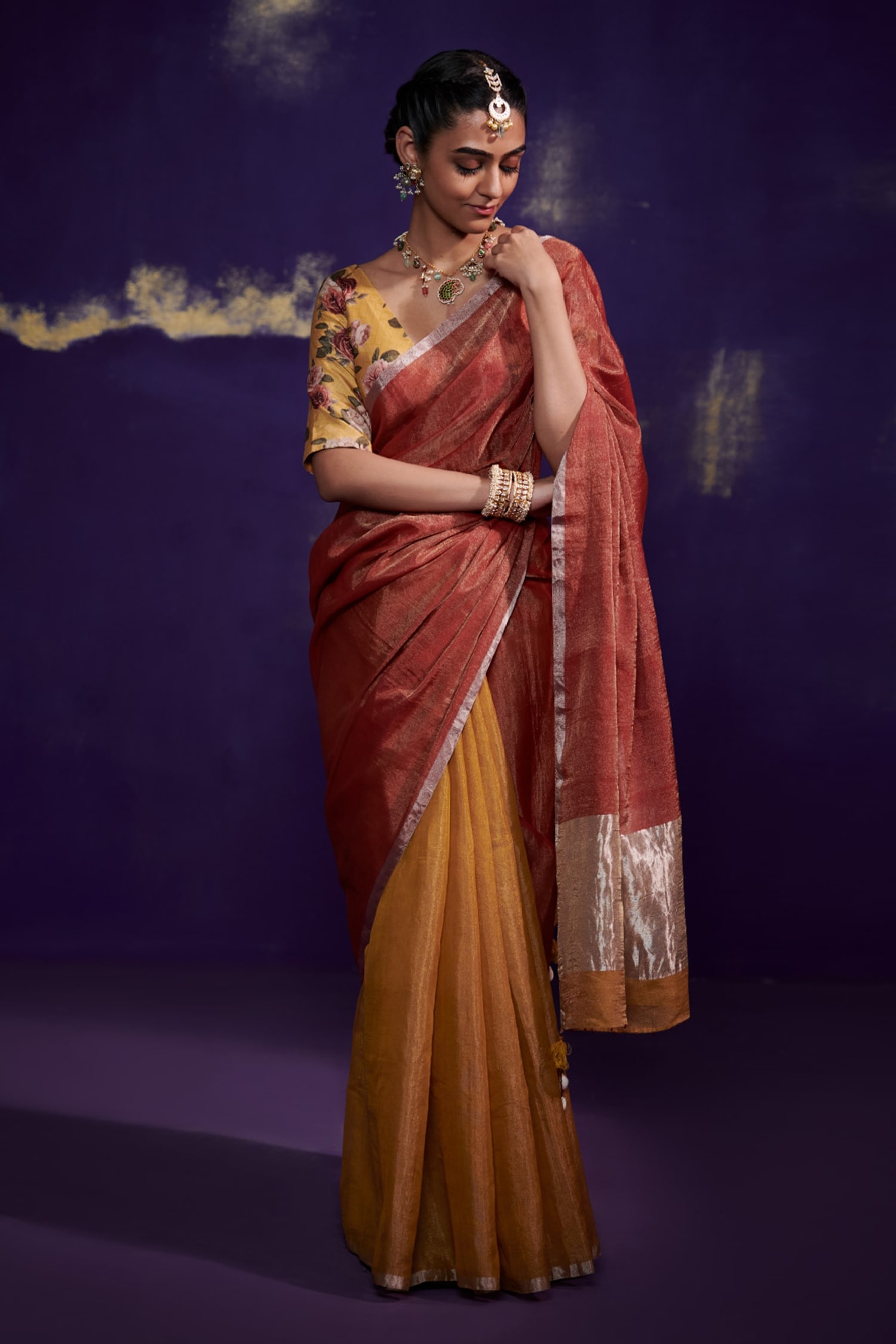Silk Bridal Wedding Saree, for Dry Cleaning, Packaging Type : Packet, Poly  Bag at Rs 2,500 / Piece in Agra