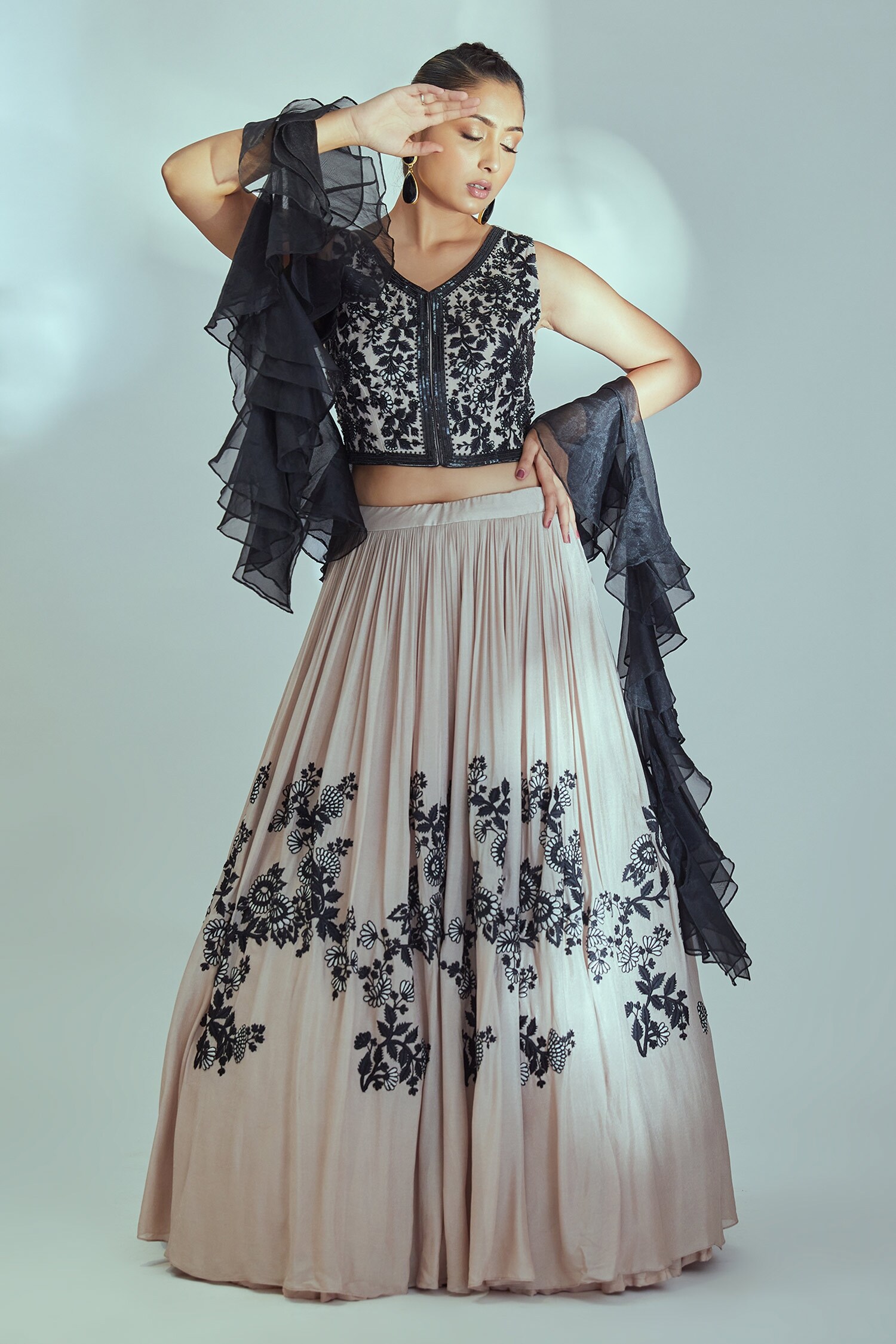Black Crinkle Skirt – Mahari