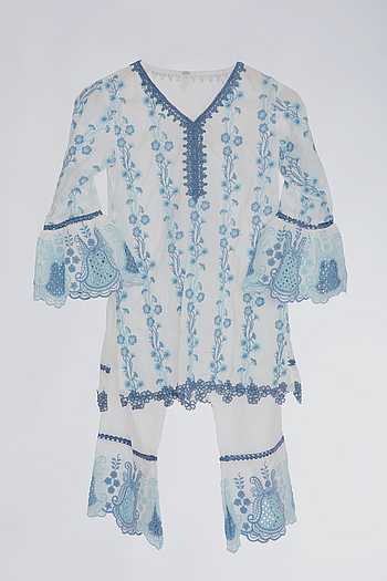 Bess Supima Cotton White Kurta Set