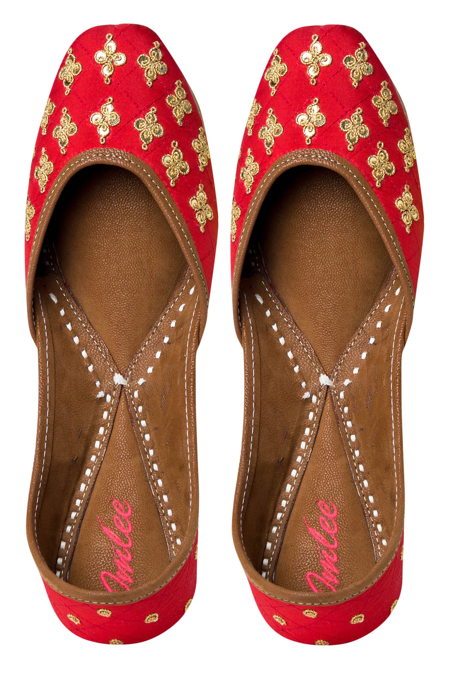 Buy Silk Embroidered Juttis by Imlee Jaipur at Aza Fashions