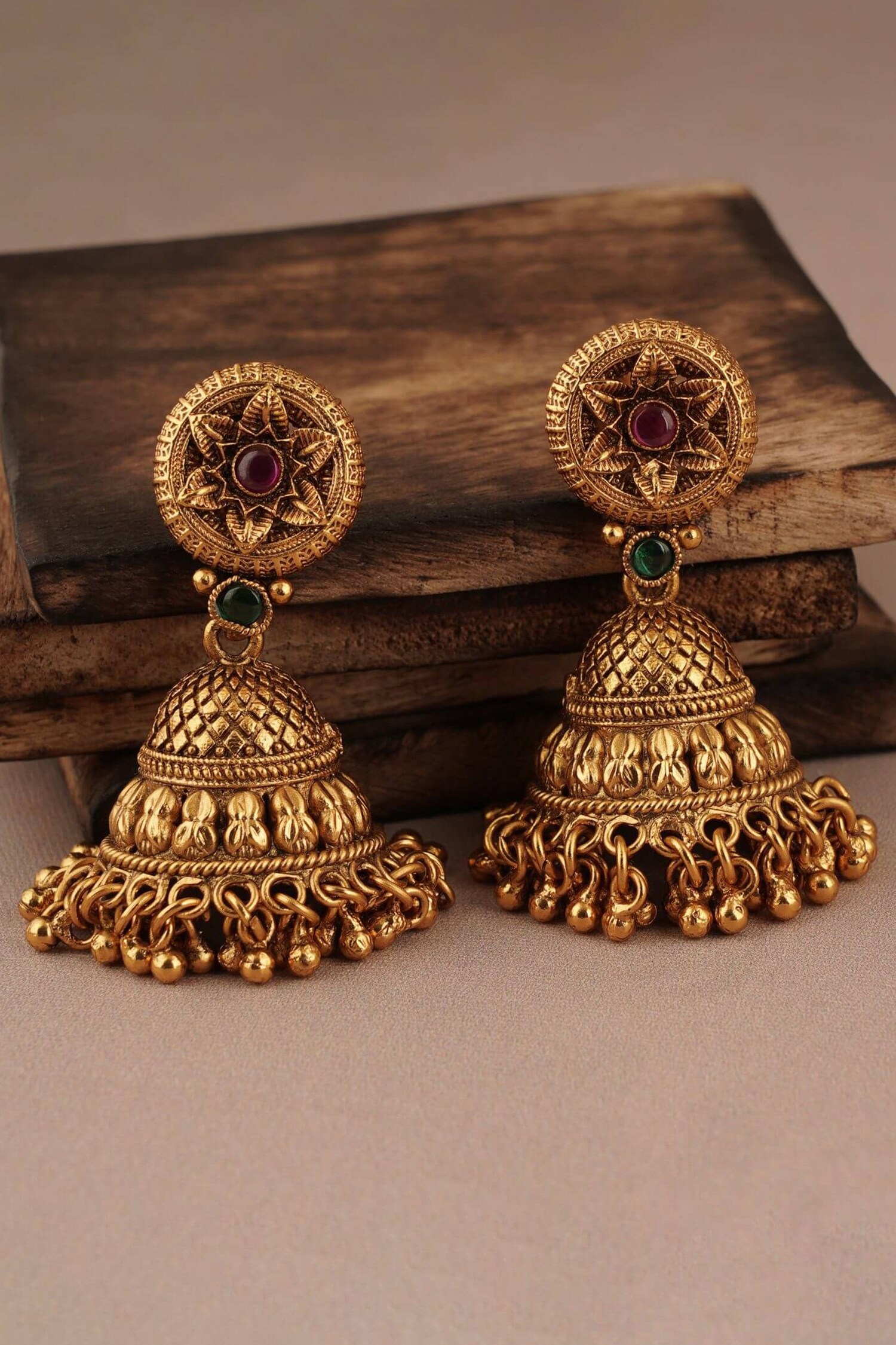 Gold Plated Peacock Necklace Set  Moner Moto - মনের মতো