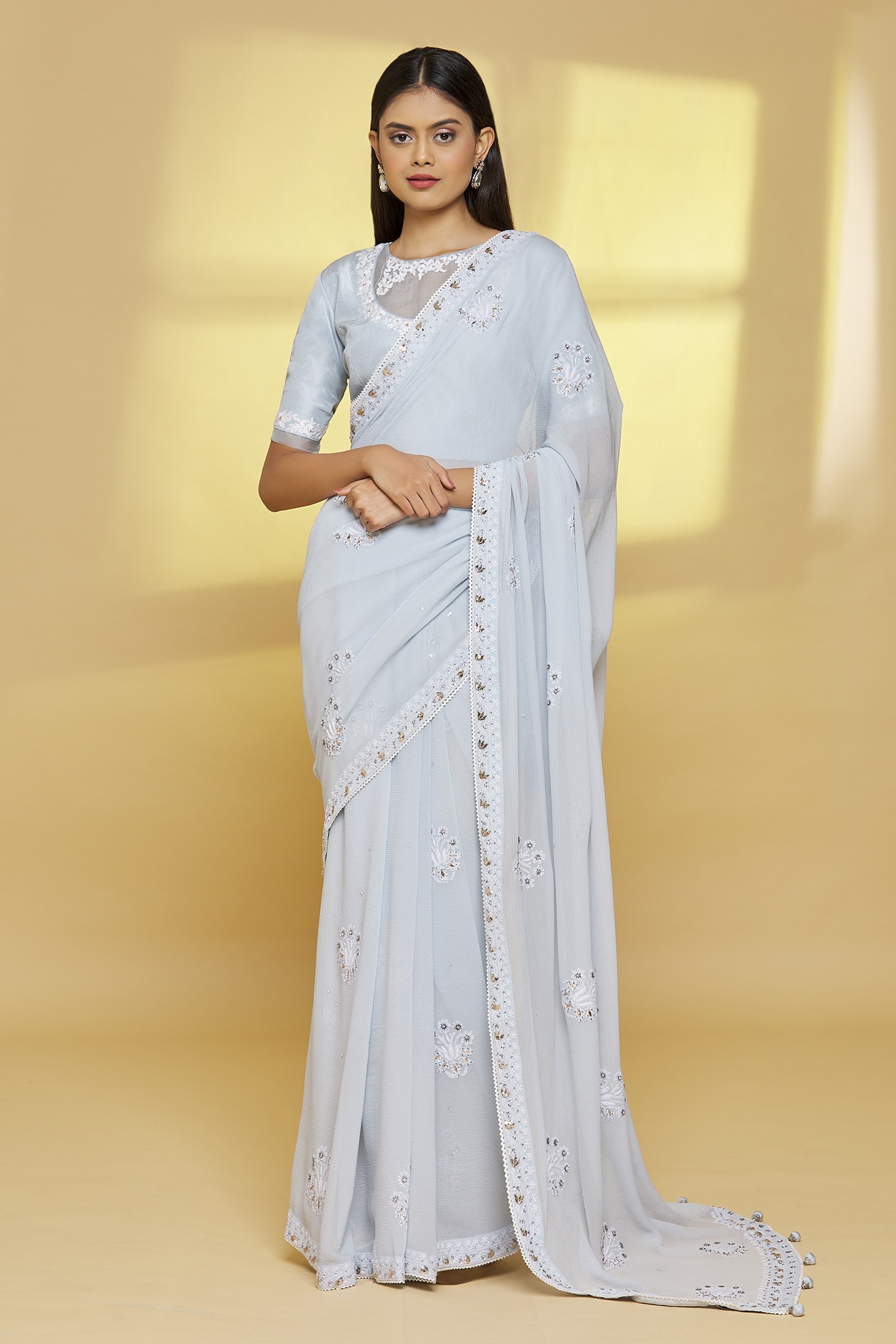 Ethnic fashion online - Blue Sarees