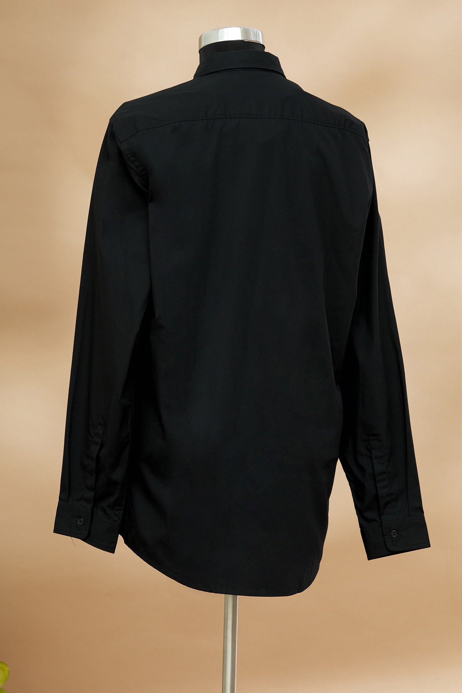 Buy Black Point Collar Button Down Shirt For Women by Dhruv Kapoor