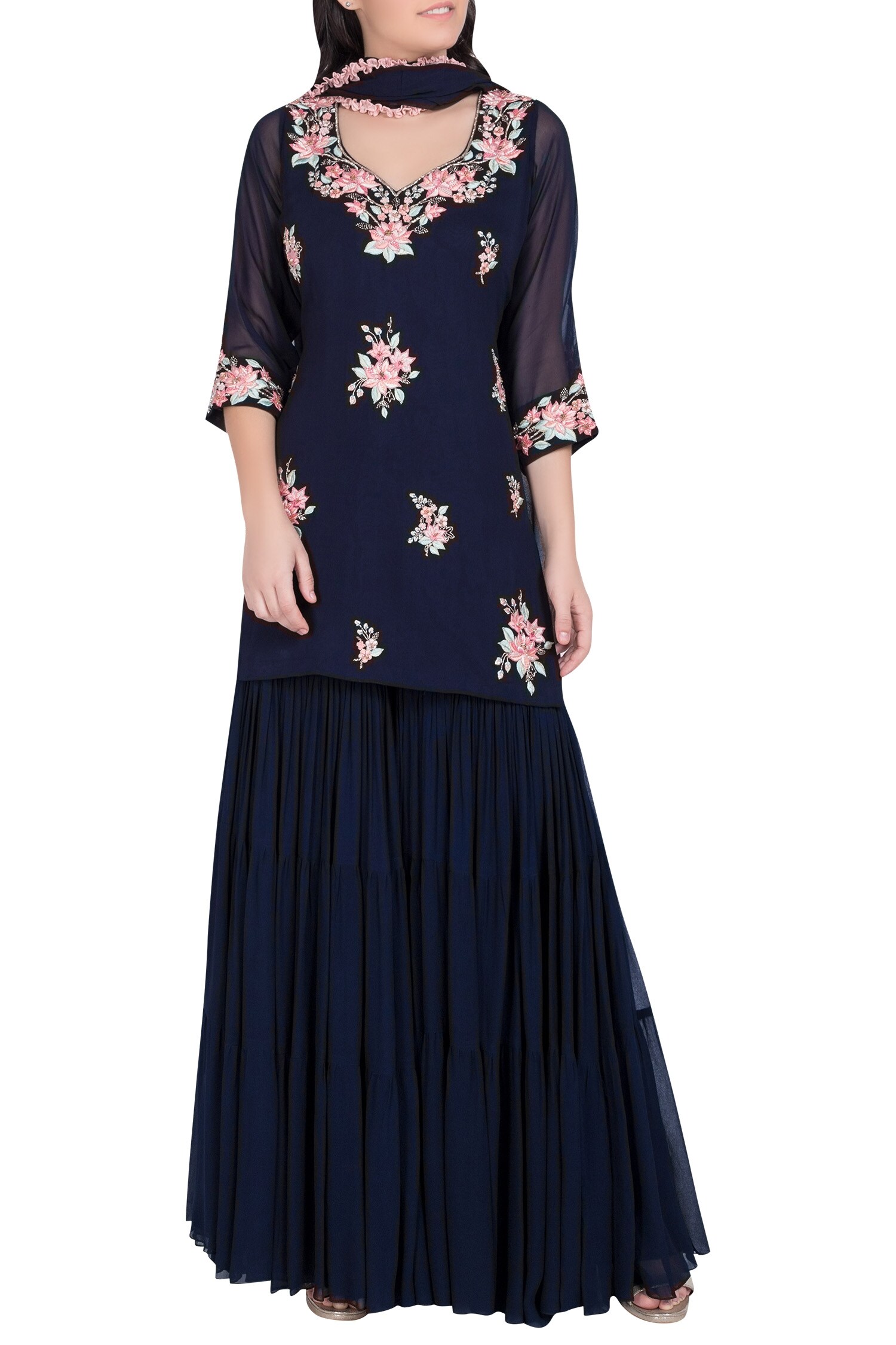 new style sharara kurti
