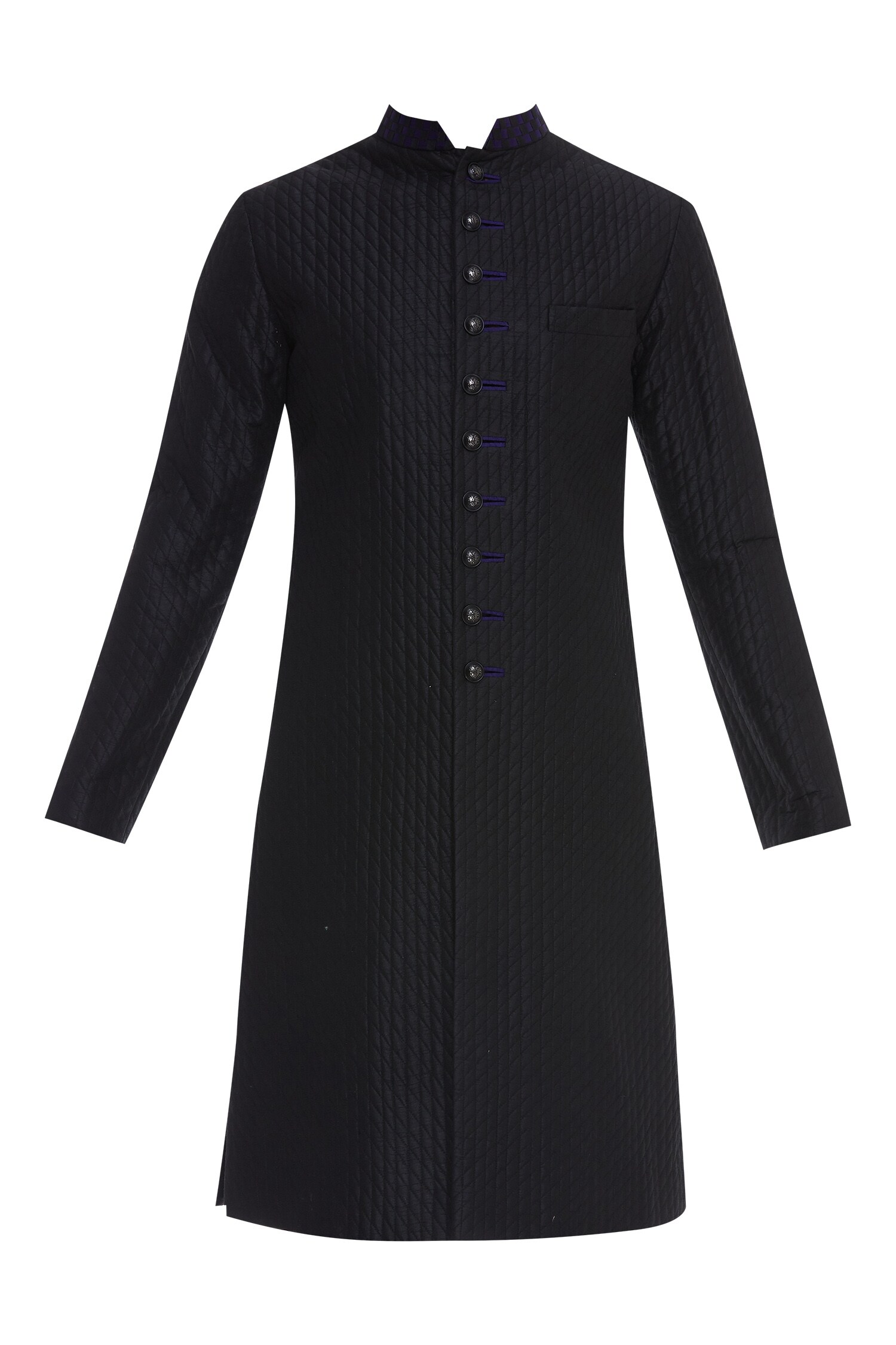 Buy Quilted Button Down Kurta by Bubber Couture - Men at Aza Fashions