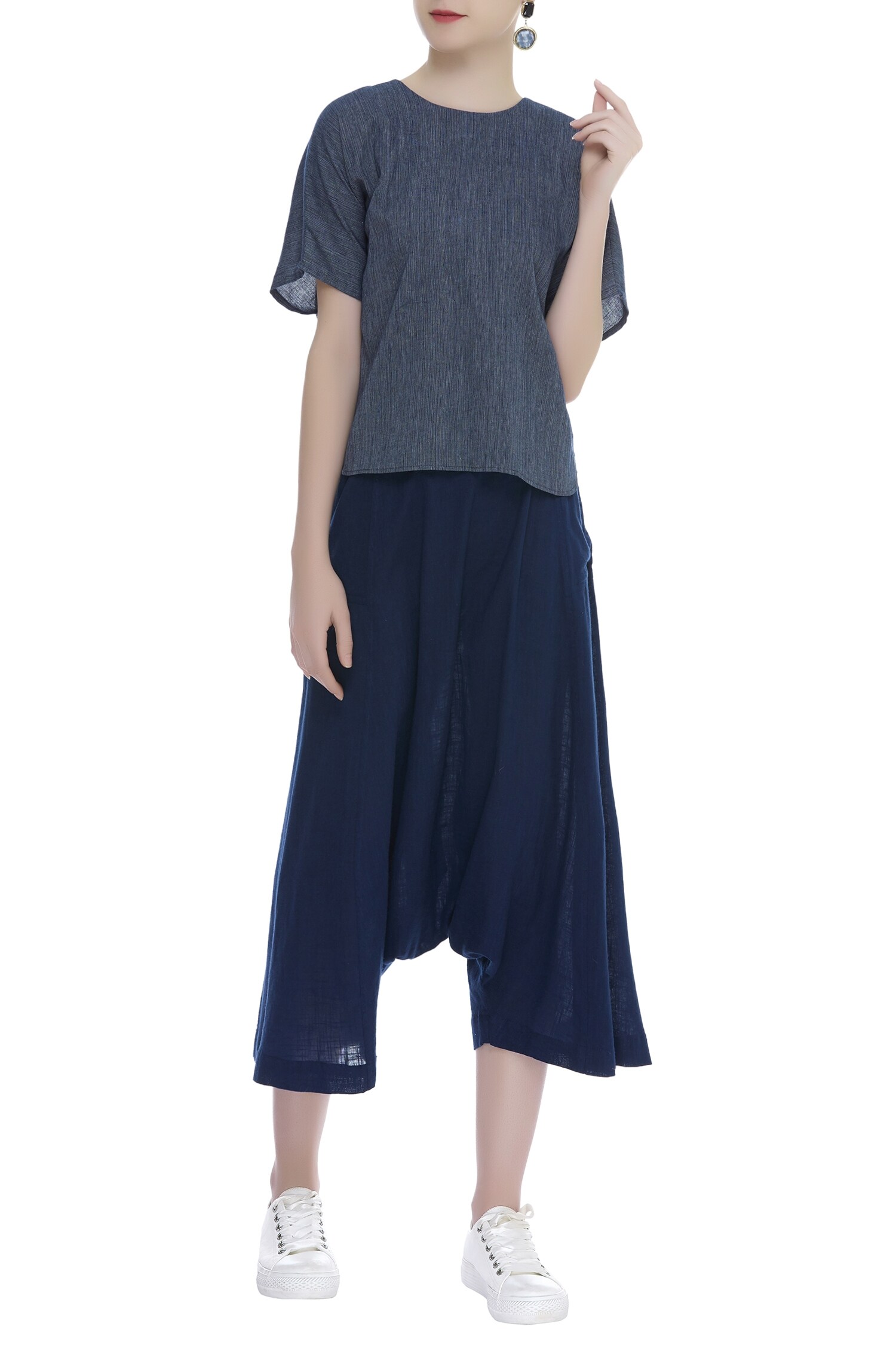 Buy Draped Harem Pants By Mati At Aza Fashions