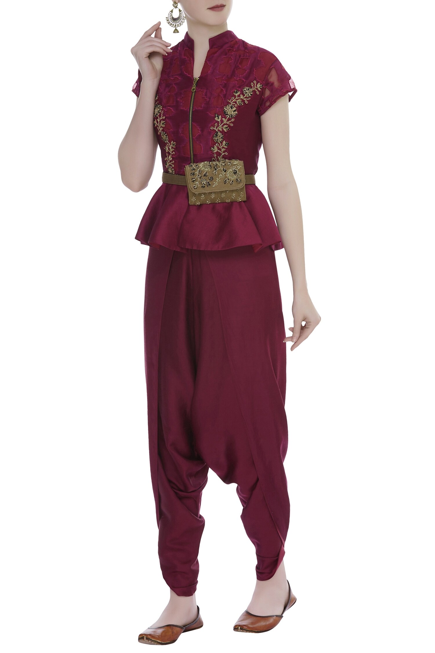 peplum dhoti