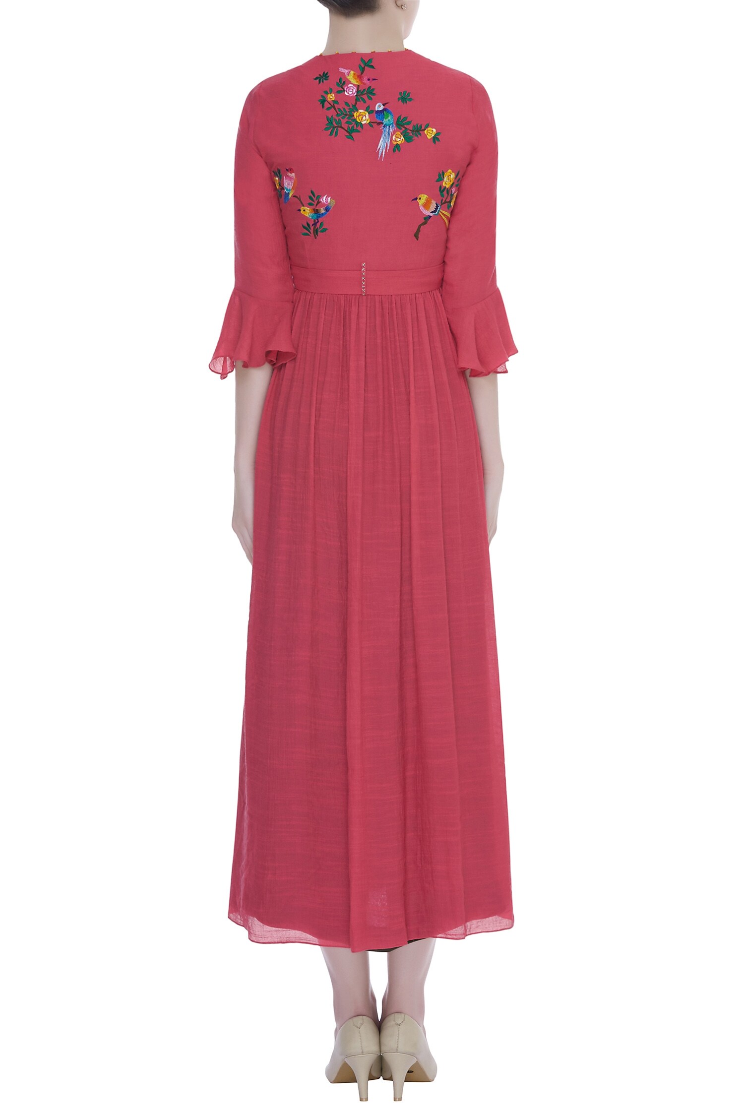 Buy Desert Shine by Sulochana Jangir Embroidered Jacket Kurta Set