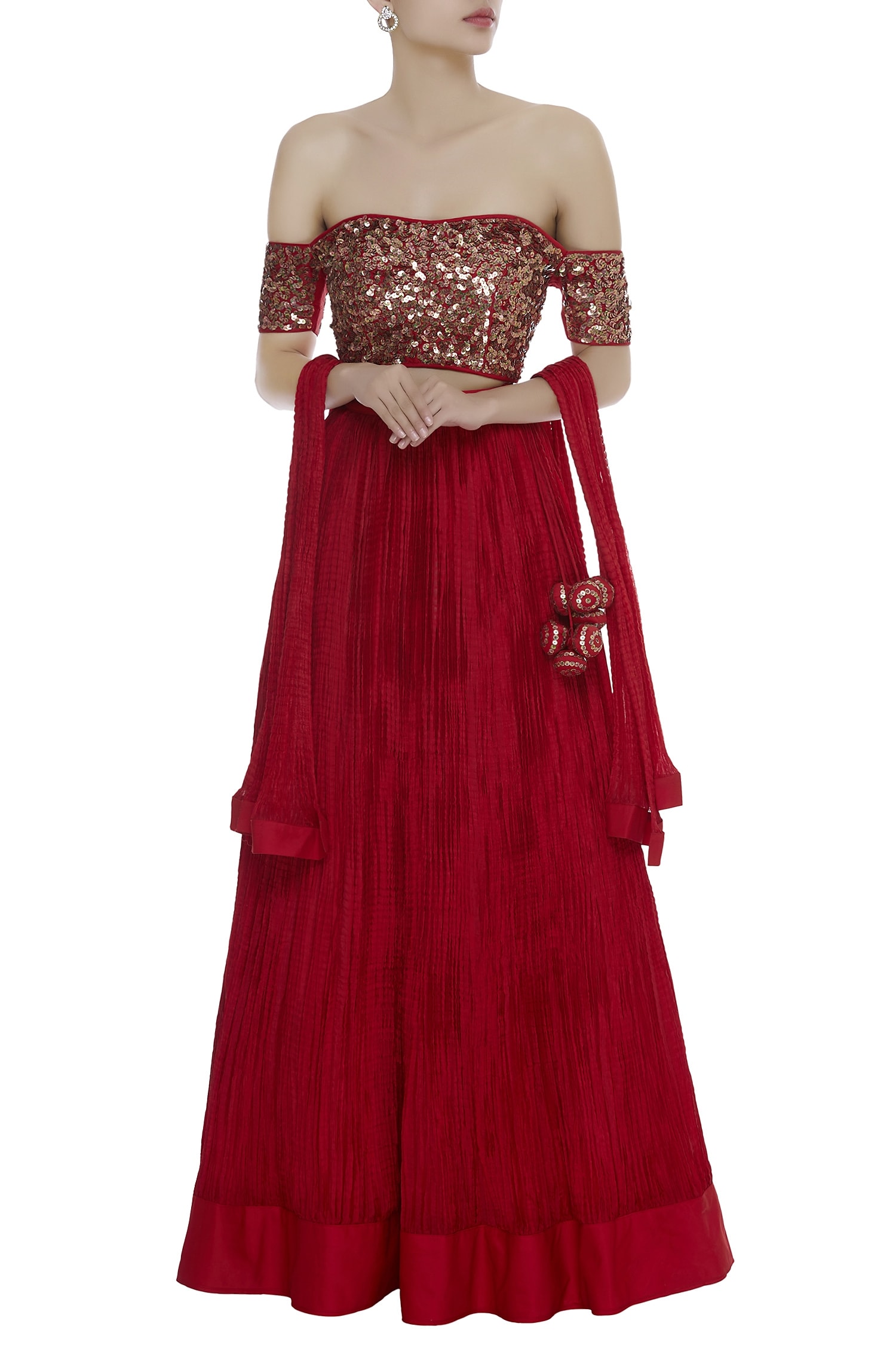 off shoulder lehenga online