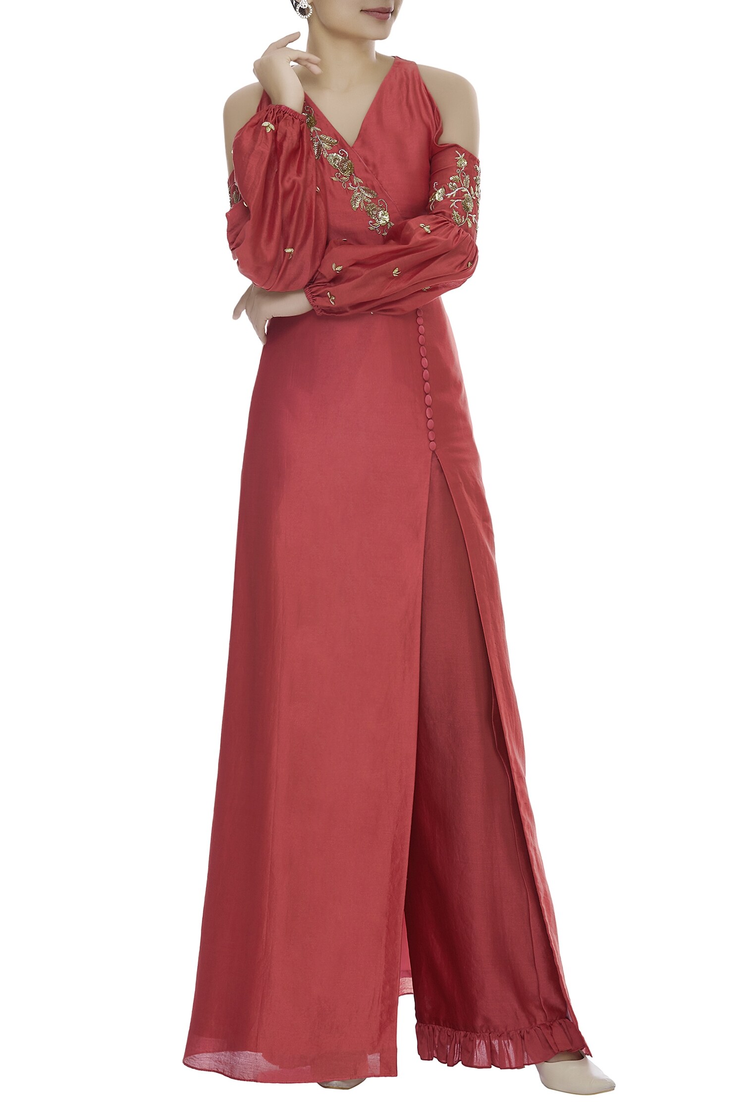 kurta with puff sleeves