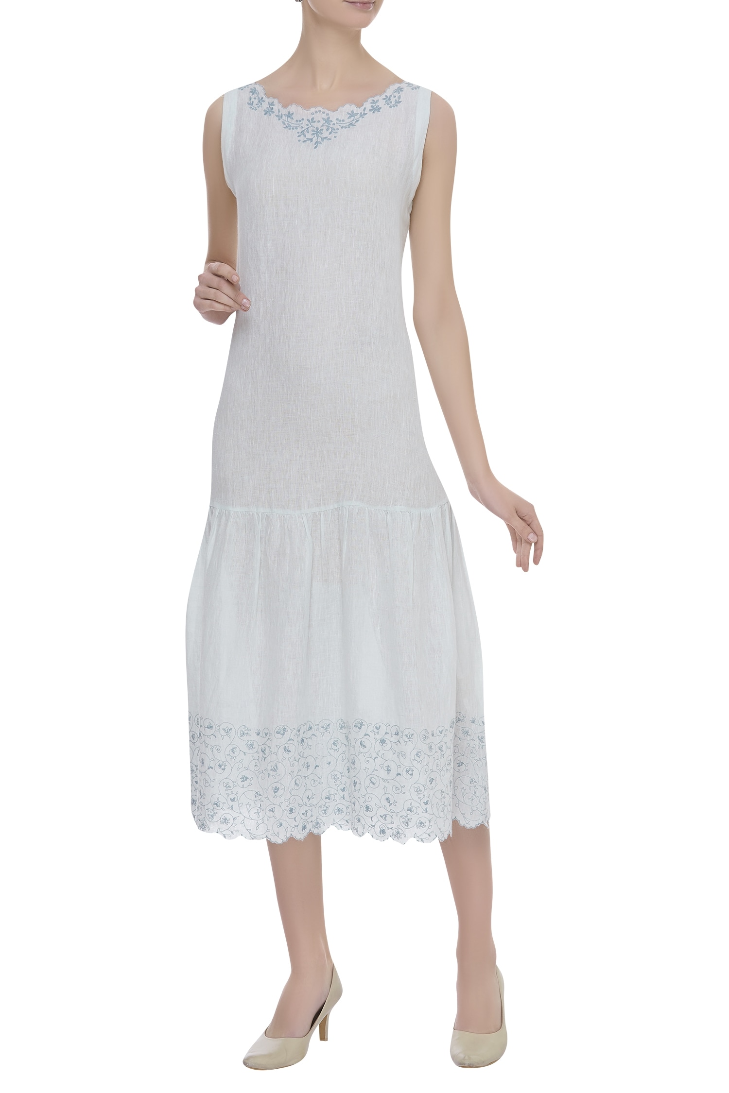 eka embroidered dress