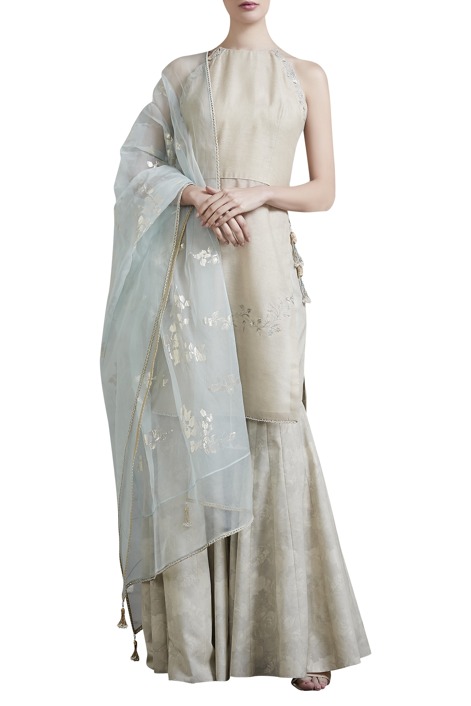 sharara back neck designs