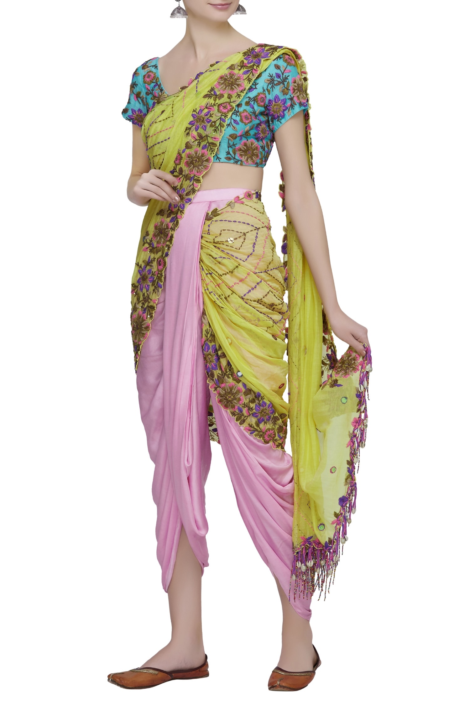 dhoti saree images