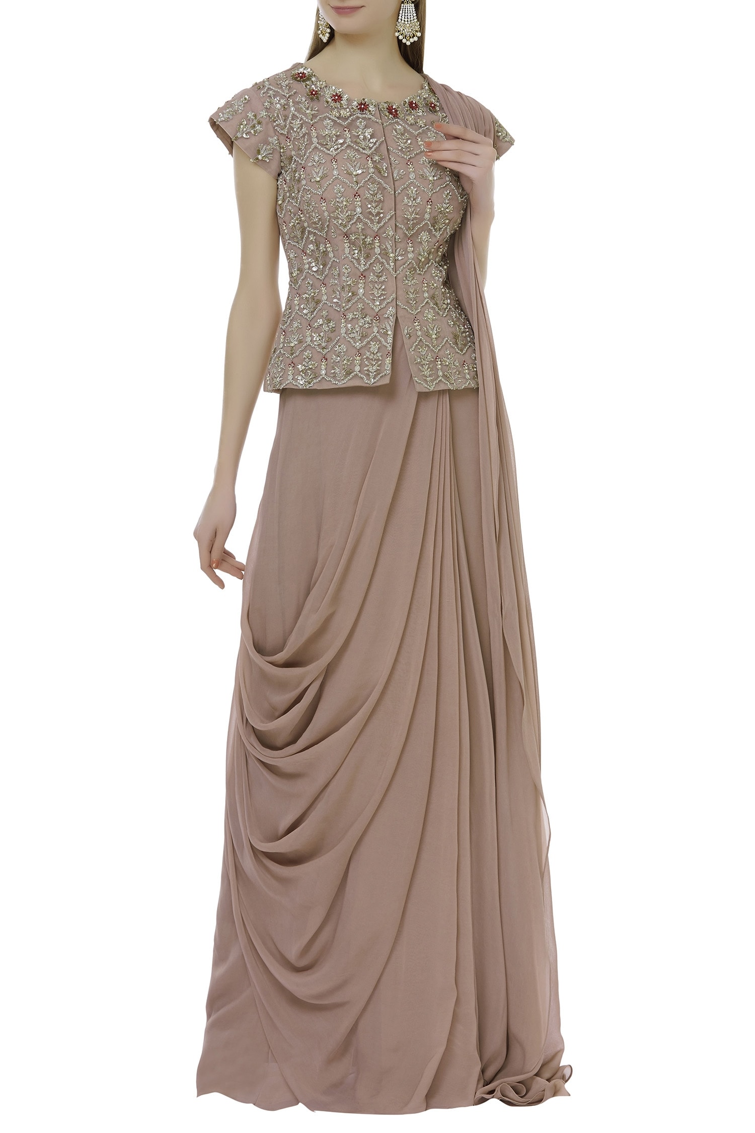draped saree skirt