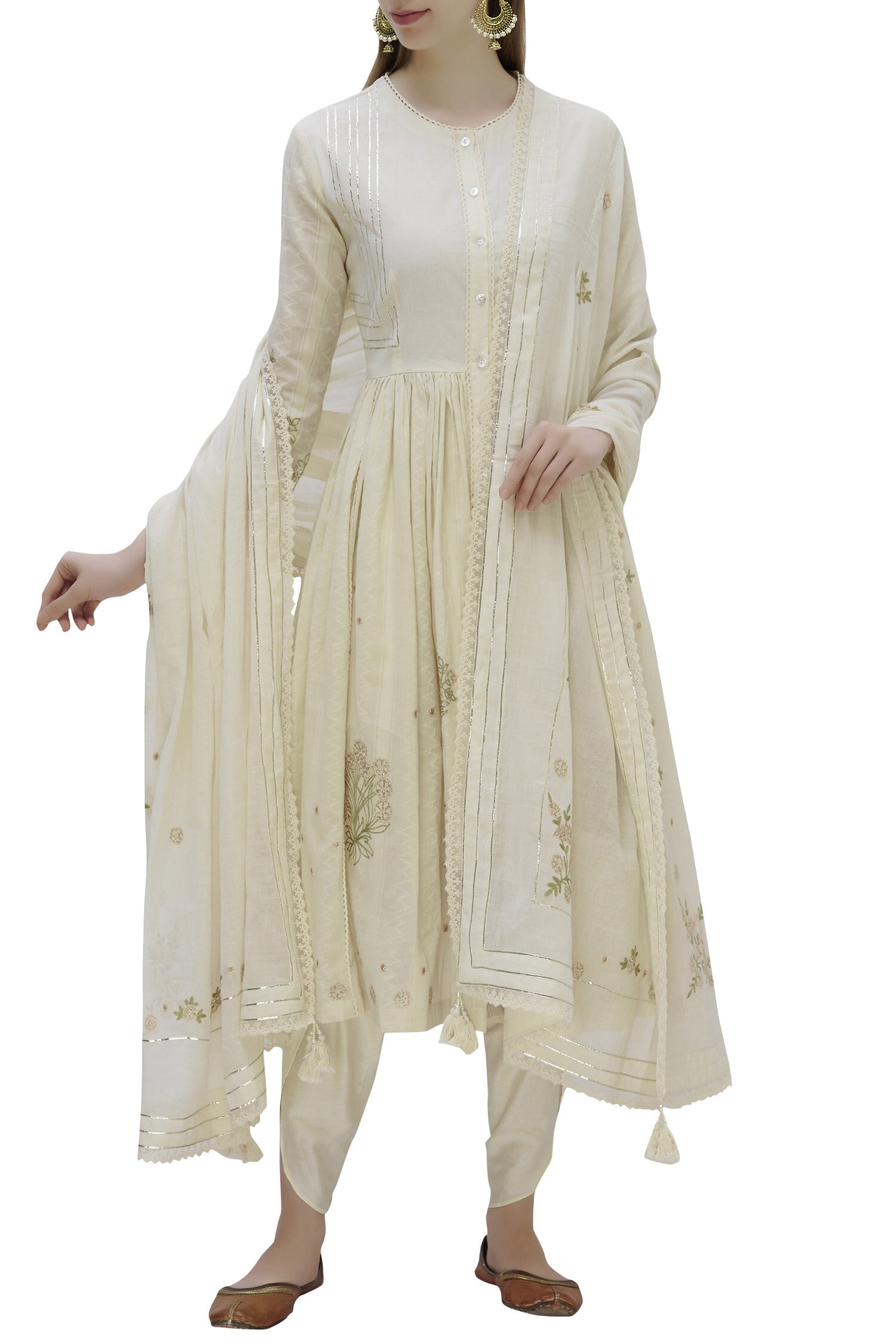 anarkali dhoti suit