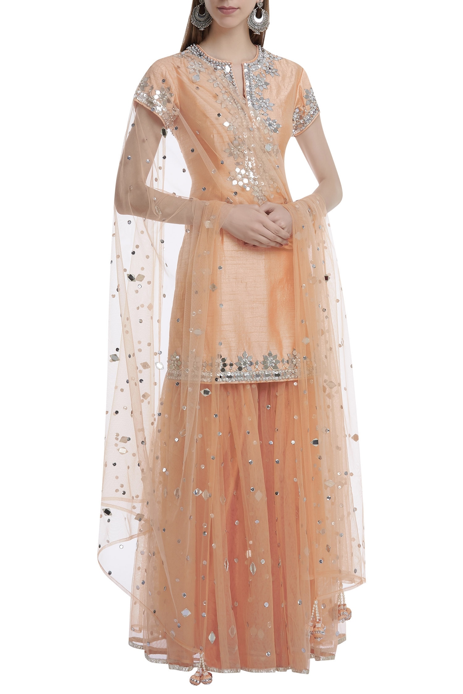 anarkali kurta with sharara