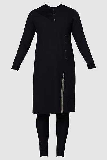 Monochrome tide Bundi kurta set