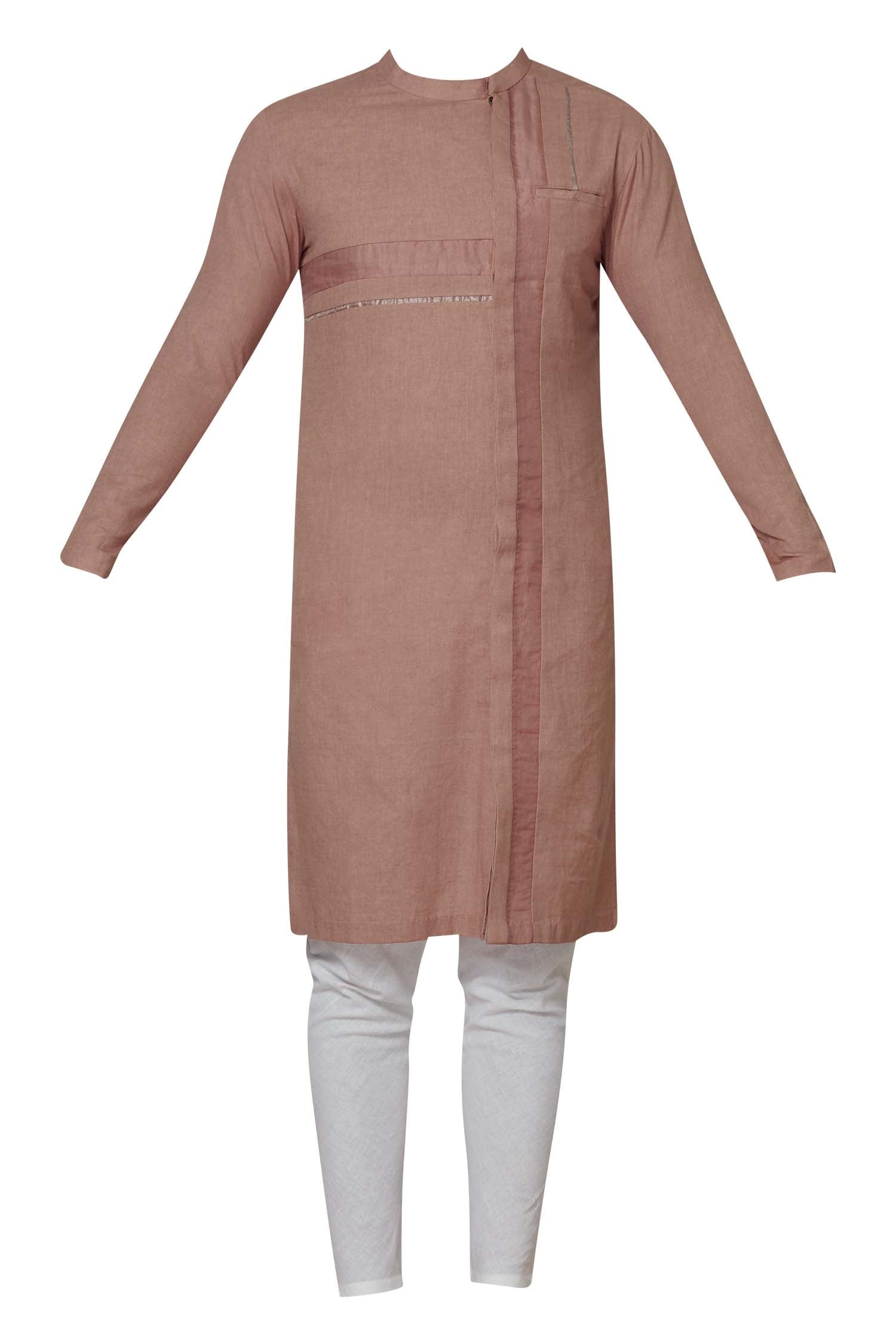 Buy Suta & Co - Men White Linen Kurta Set Online | Aza Fashions