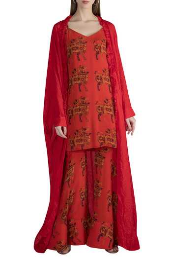 Buy Cape Kurta Set by Masaba at Aza Fashions