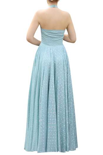 LONG ANARKALI HANDWORK SKIRT SET main image 1