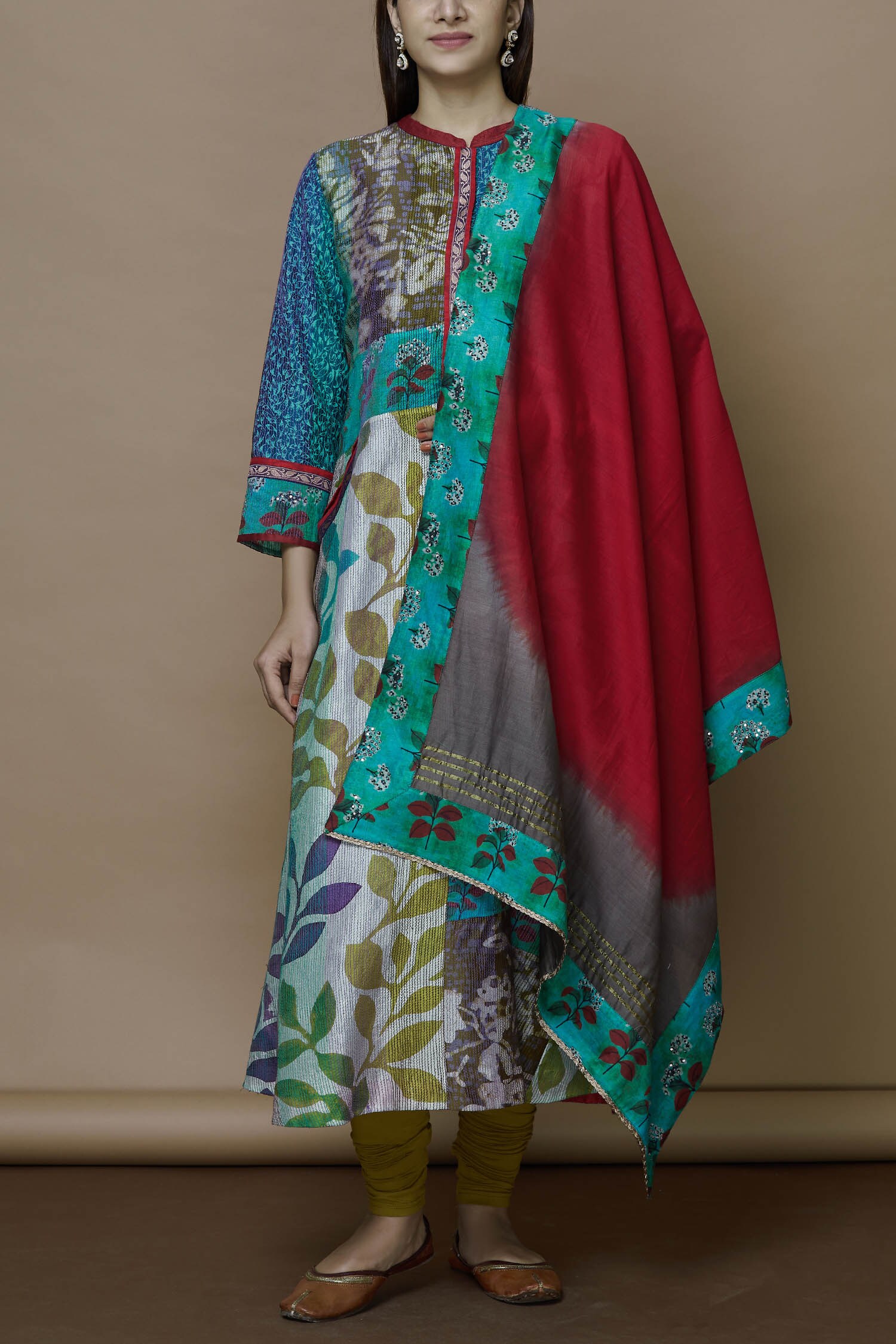 Buy Manasi Sengupta Blue Silk Chanderi Kurta Set Online Aza Fashions