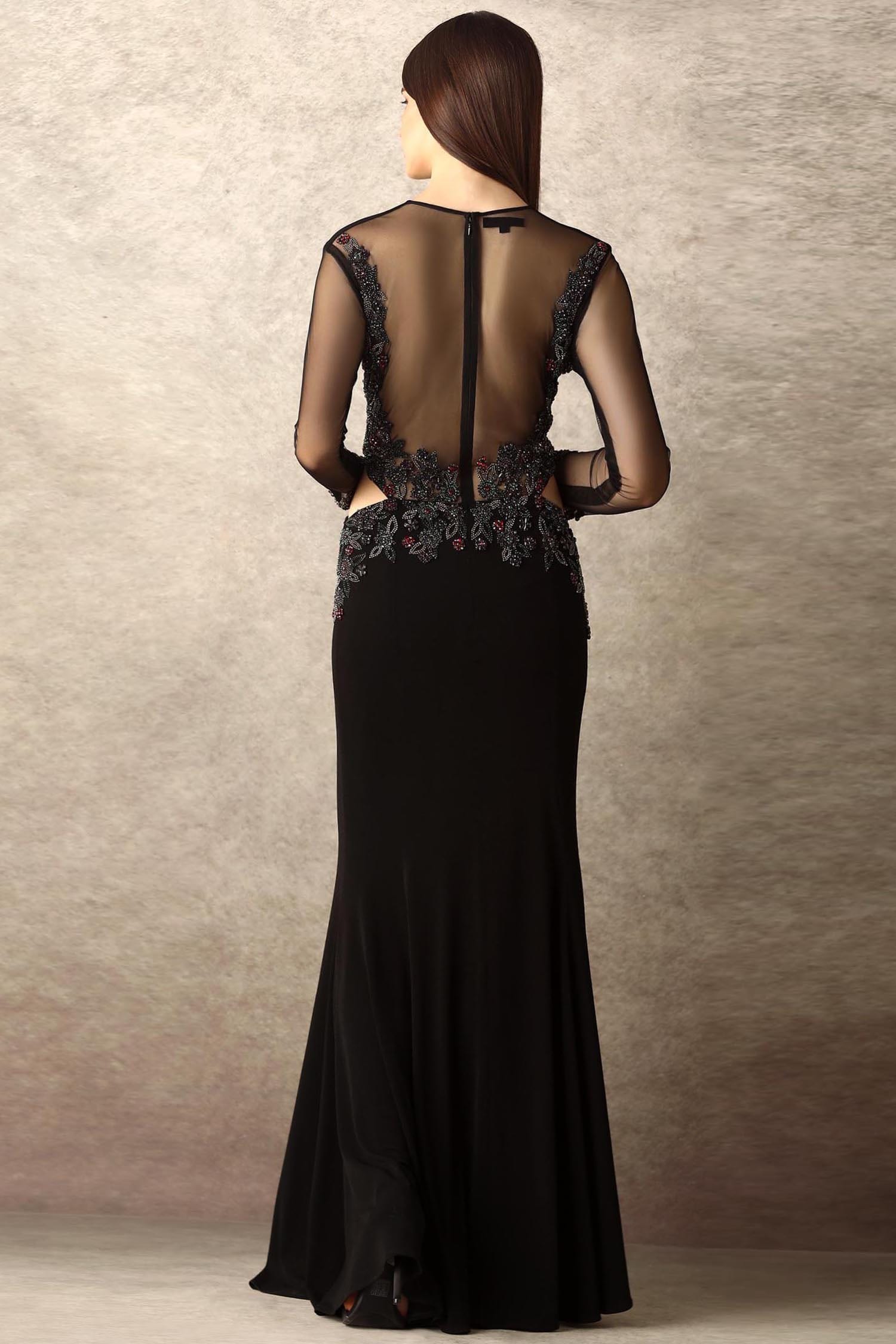 black fish cut gown