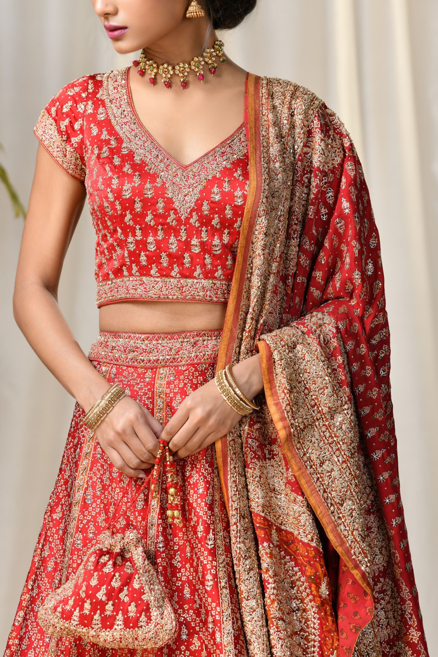 kanjivaram silk lehenga