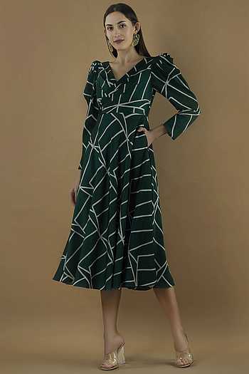 VEDA DRESS - Peppermint green mix