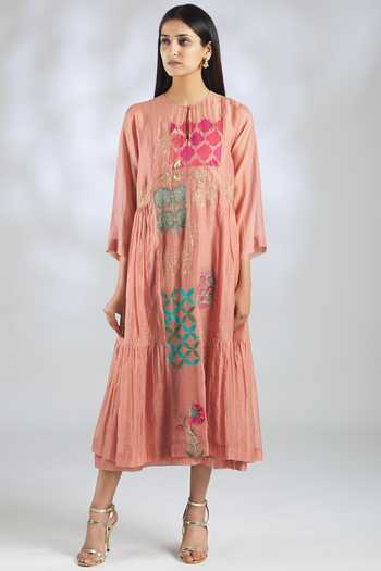 HANDLOOM SKY WOVEN MIDI DRESS