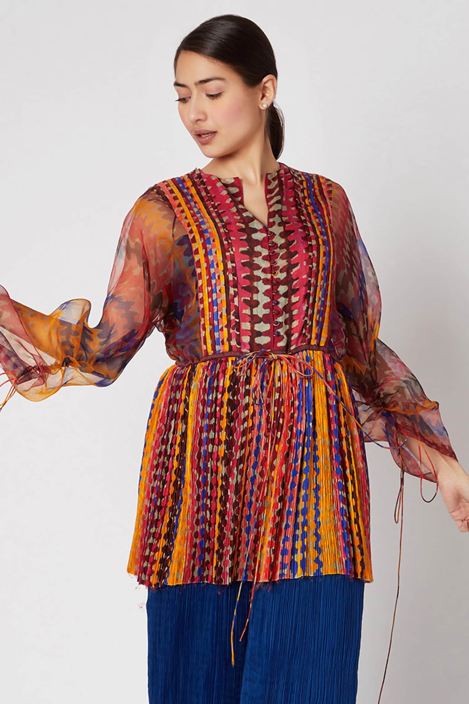 Saaksha & Kinni Multi Color Cotton Silk Printed Tunic