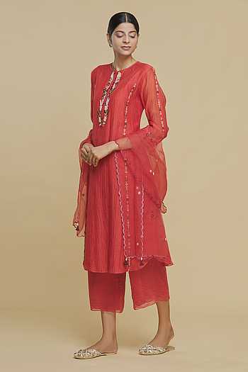 Desert Sand Kurta Cottan Silk Chudidaar